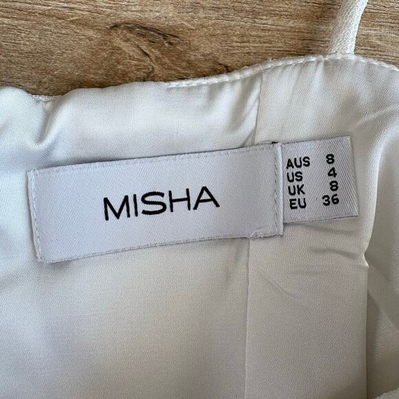 Misha Ninetta Dress Ivory Size 4 - Picture 5 of 8
